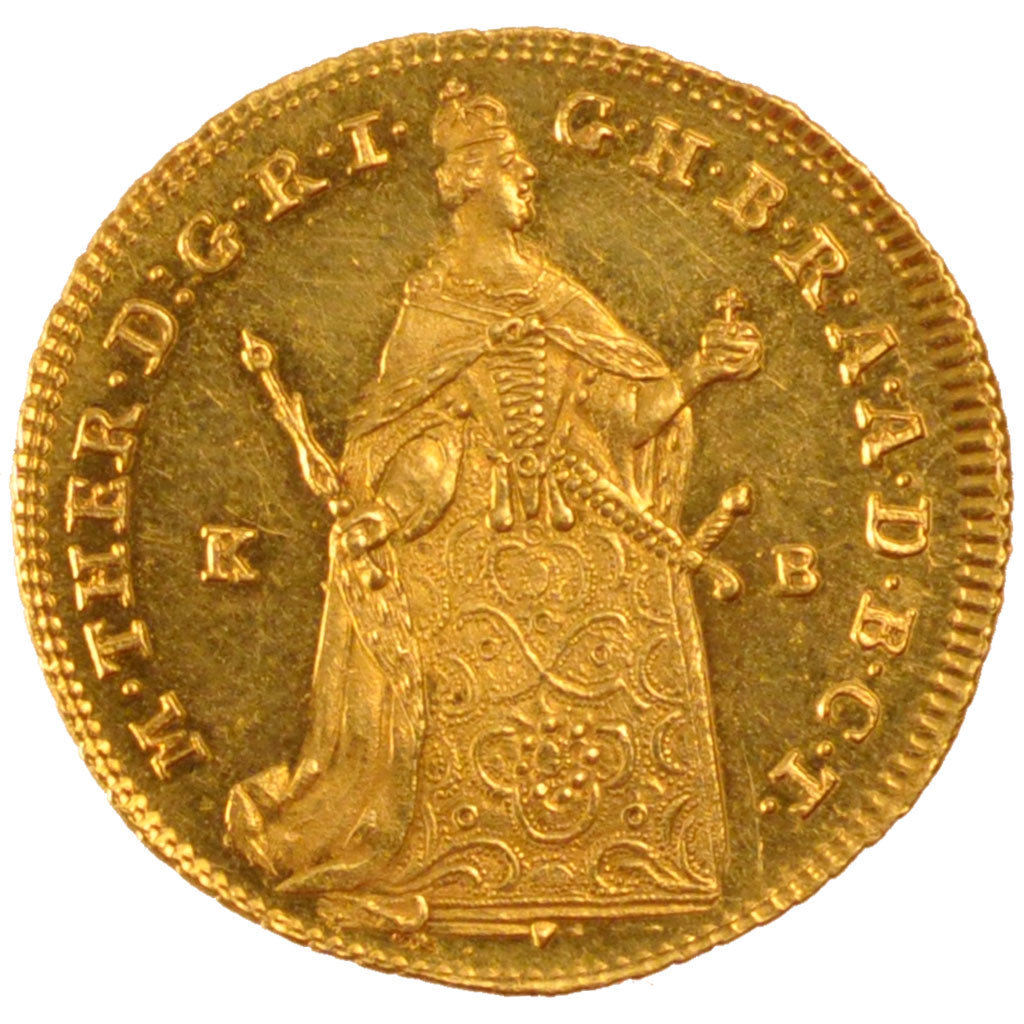 HUNGARY, Ducat, 1765, Kremnitz, KM #329.2, MS(60-62), Gold, 3.48