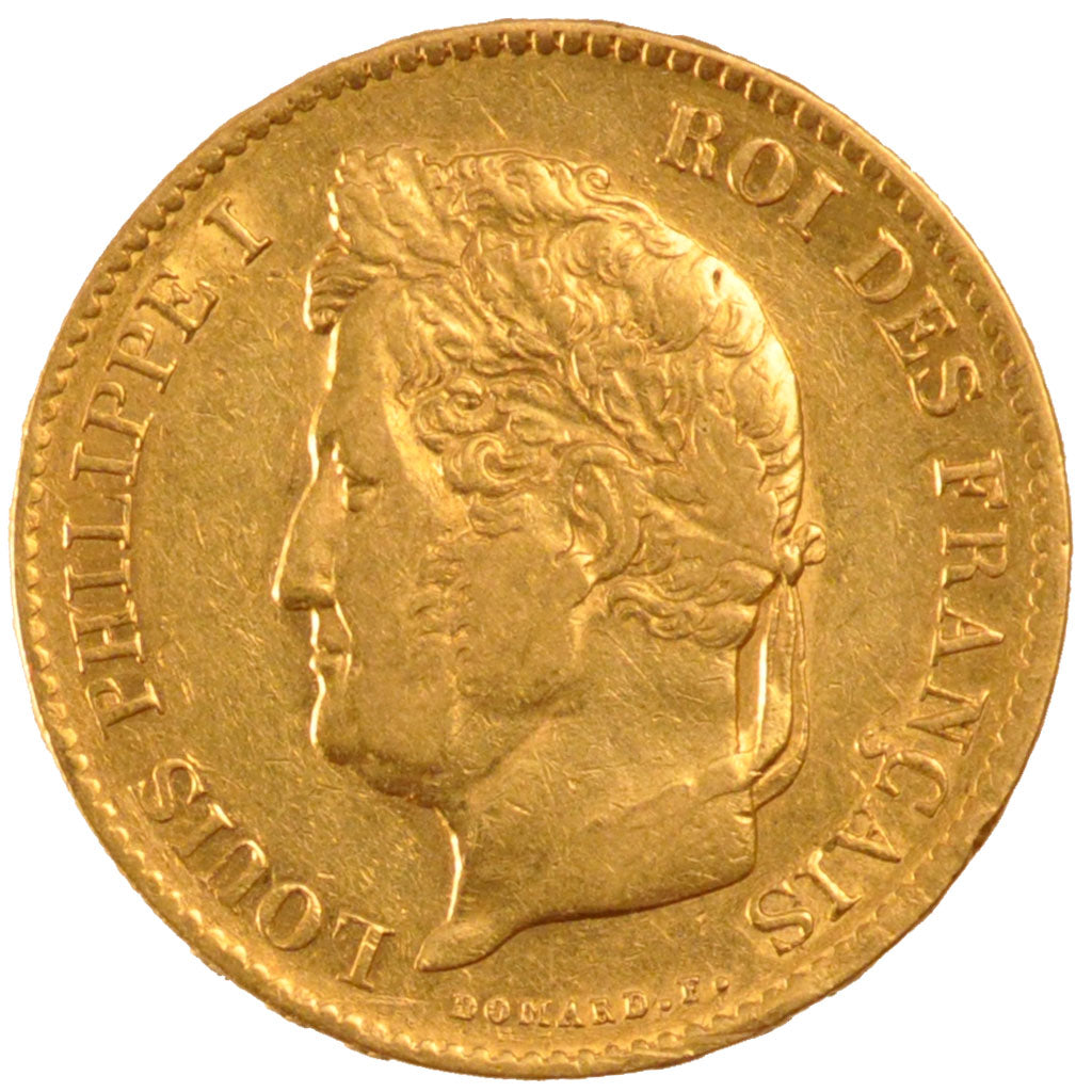 FRANCE, Louis-Philippe, 40 Francs, 1835, Paris, KM #747.1, AU(50-53), Gold,...