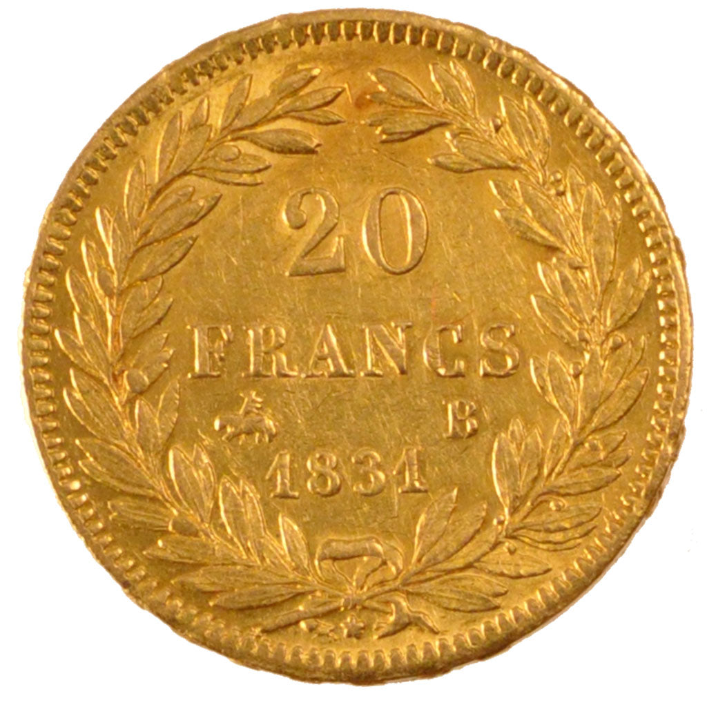 Louis Philippe I, 20 Francs or tête nue