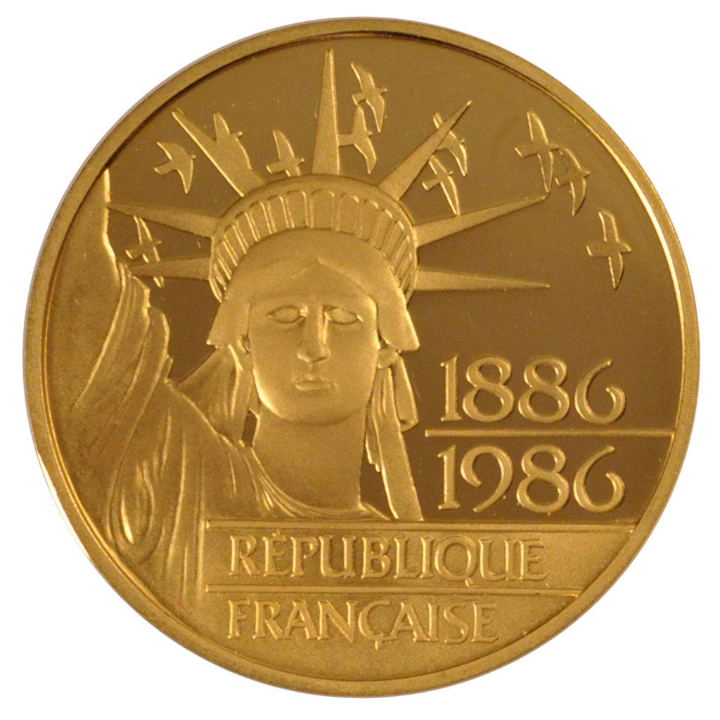 FRANCE, 100 Francs, 1986, MS(65-70), Gold, Gadoury #901, 17.04