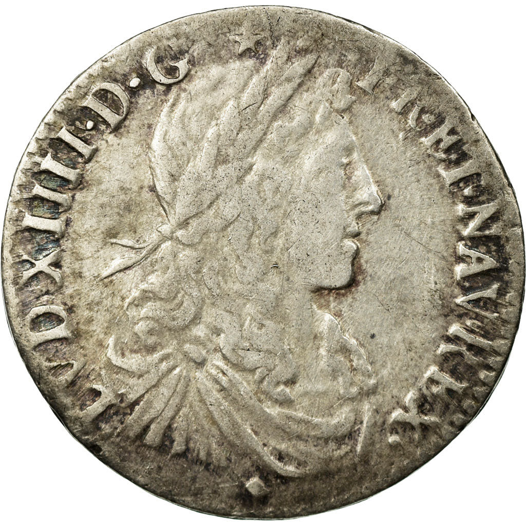 Coin, France, Louis XIV, 1/12 Écu au buste juvénile, 1/12 ECU, 10 Sols, 1662