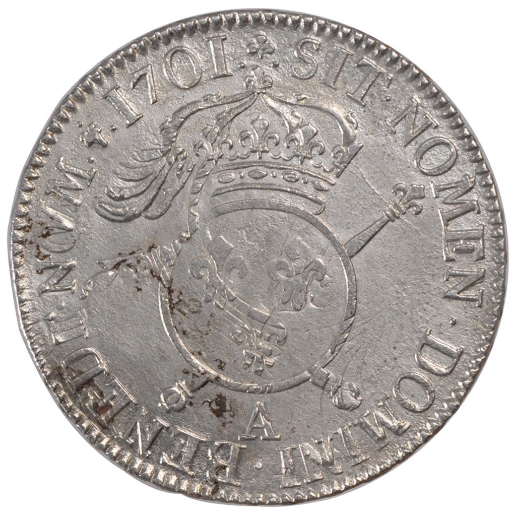 Louis XIV,  Ecu aux insignes