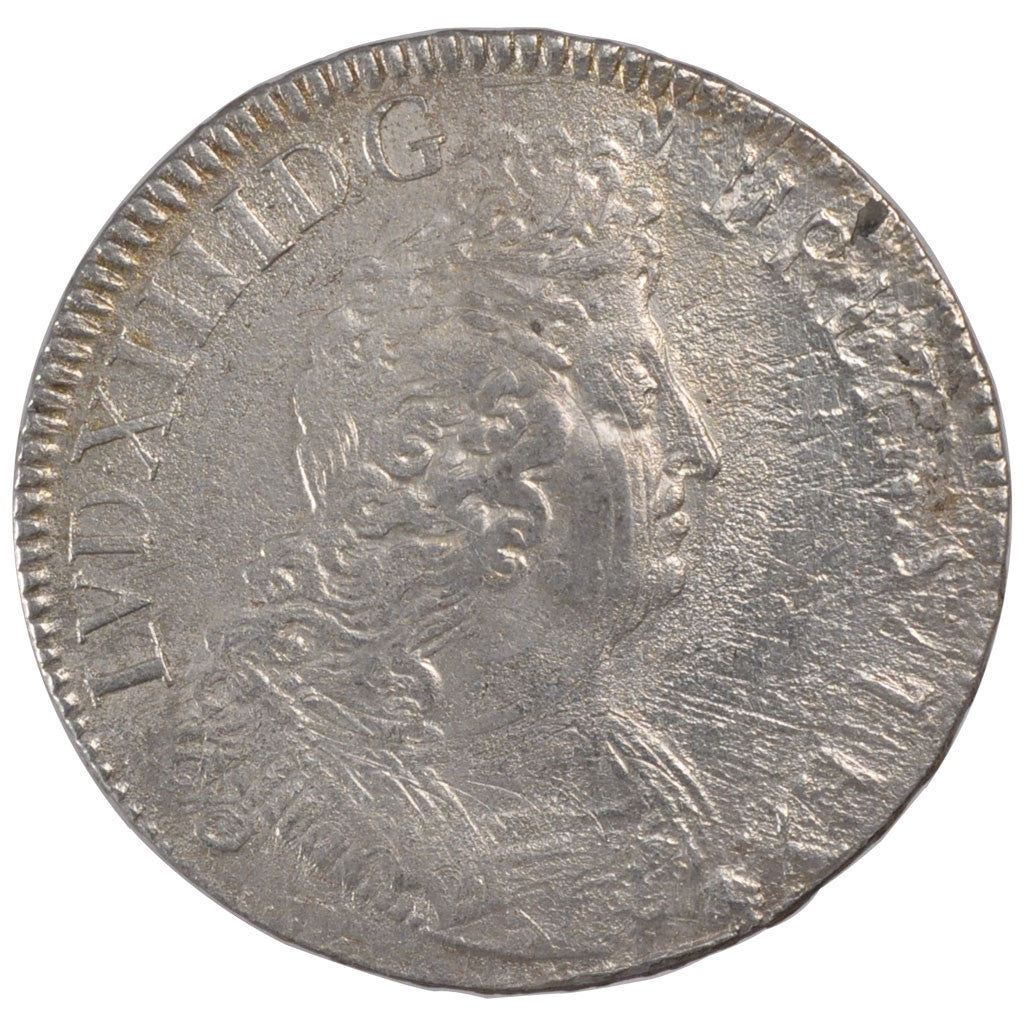 Louis XIV,  Ecu aux insignes