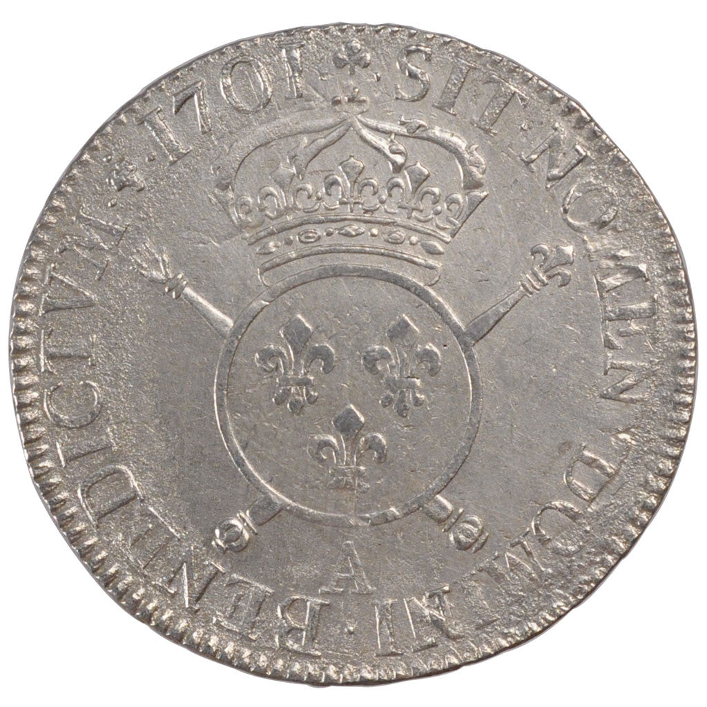 Louis XIV,  Ecu aux insignes