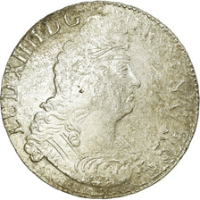 Moneda, Francia, Louis XIV, Écu aux 8 L 2e type, Ecu, 1704, Rouen, BC+, Plata