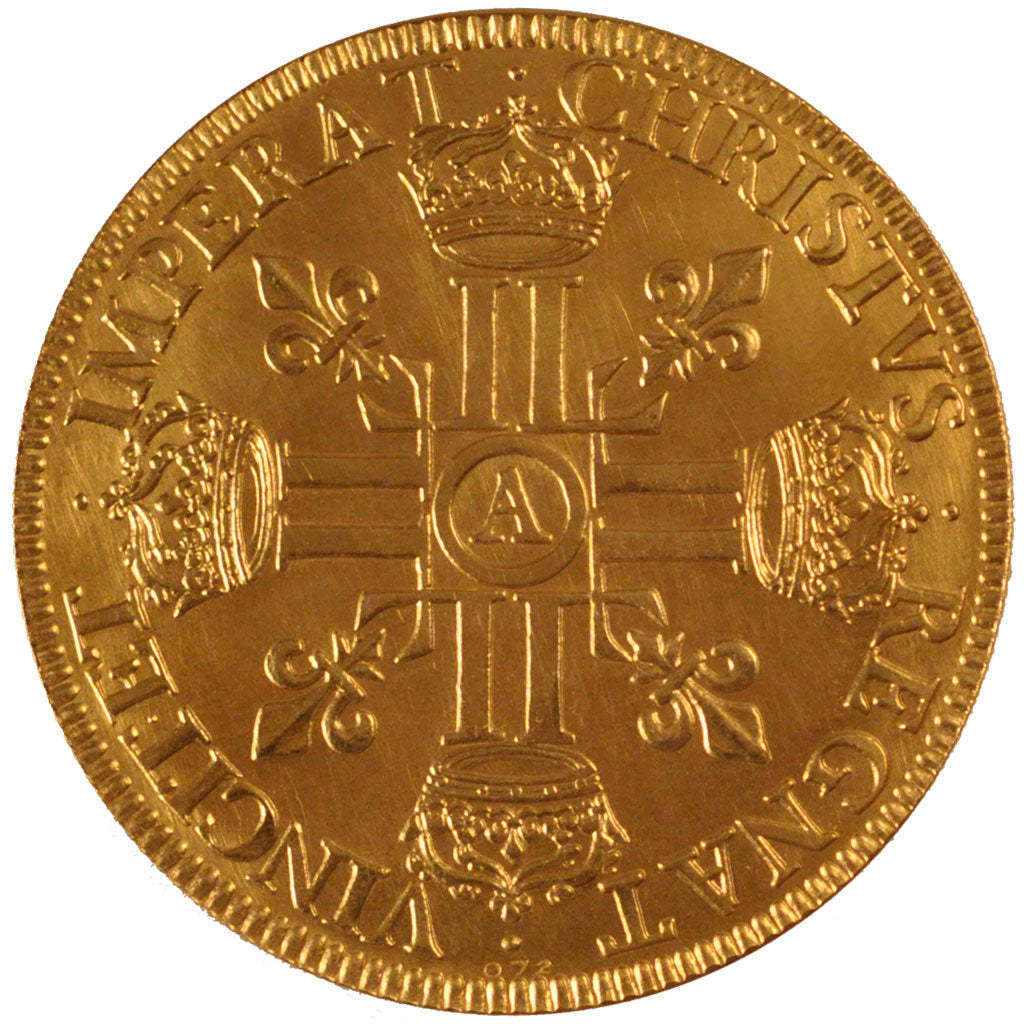 Louis XIII, Refrappe du 10 Louis d'or au col nu