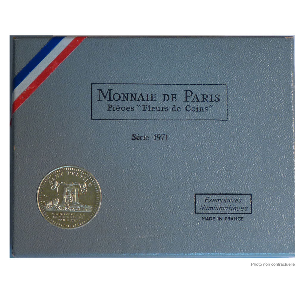 Coin, France, Set, 1971, MS(65-70), Gadoury:page 287