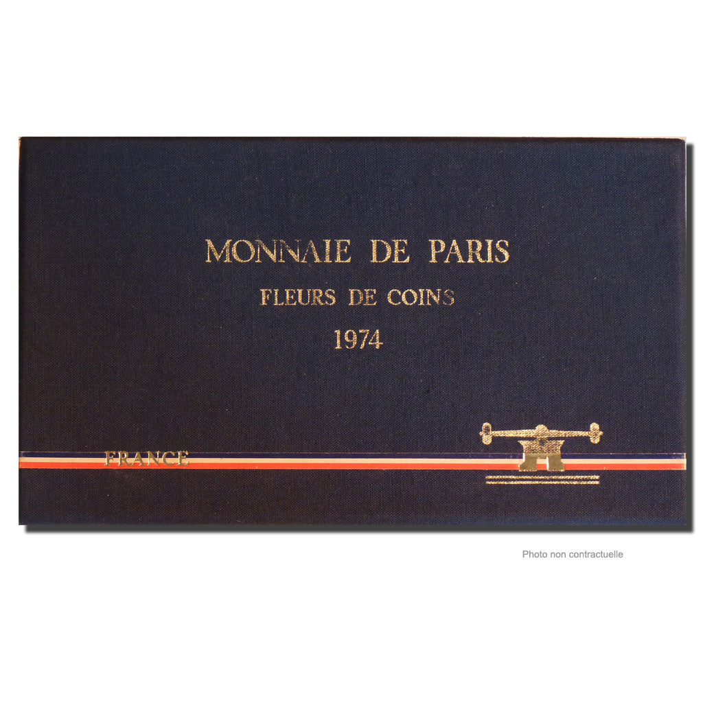 Coin, France, Set, 1974, Paris, MS(65-70), Gadoury:page 287