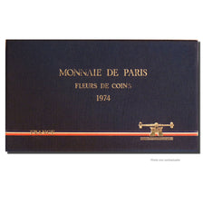 Coin, France, Set, 1974, Paris, MS(65-70), Gadoury:page 287