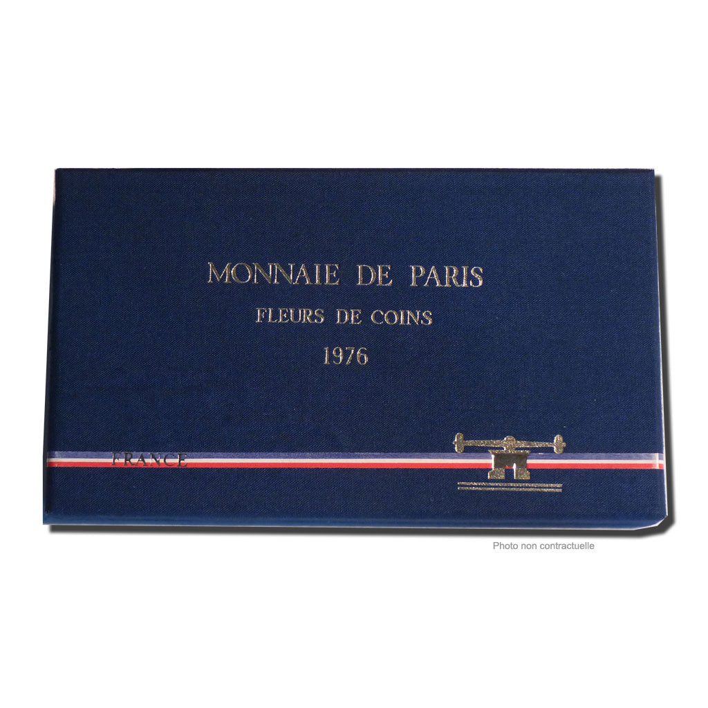 Coin, France, Set, 1976, Paris, MS(65-70), Gadoury:page 287