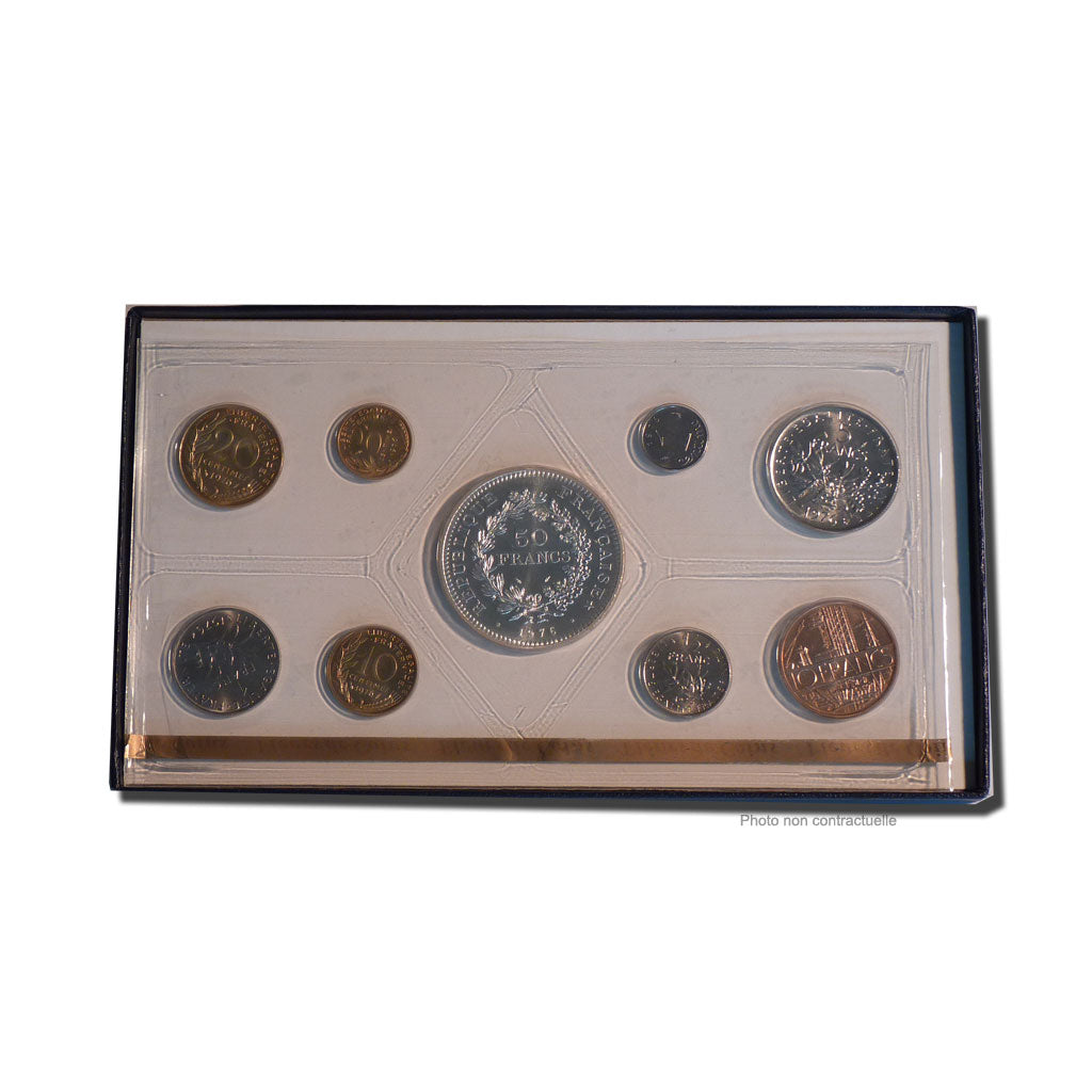 Coin, France, Set, 1976, Paris, MS(65-70), Gadoury:page 287