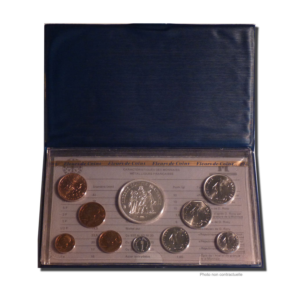 Coin, France, Set, 1980, Paris, MS(65-70), Gadoury:page 287