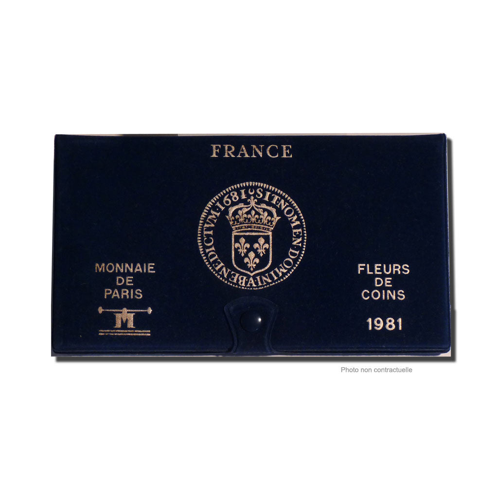 Coin, France, Set, 1981, Paris, MS(65-70), Gadoury:page 287
