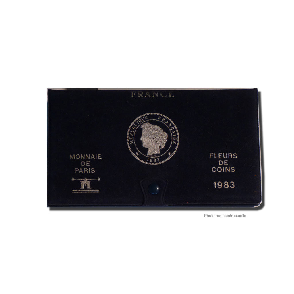 Coin, France, Set, 1983, Paris, MS(65-70), Gadoury:page 287