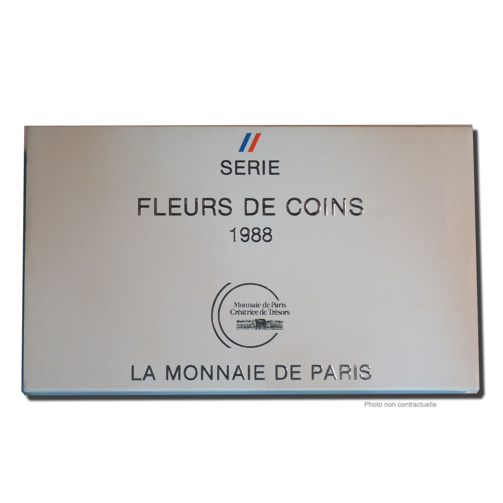 Coin, France, Set, 1988, MS(65-70), Gadoury:page 287