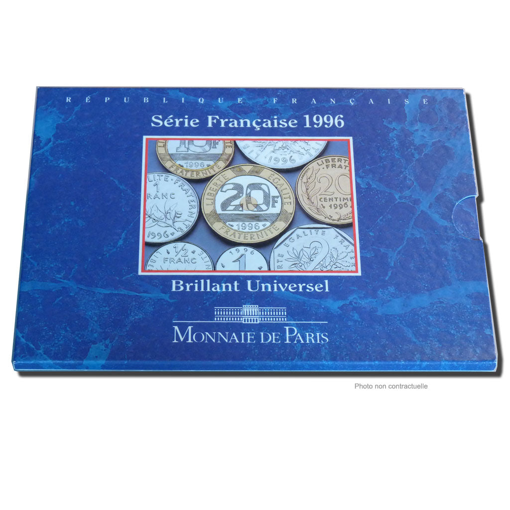 Coin, France, Set, 1996, Paris, MS(65-70), Gadoury:page 288
