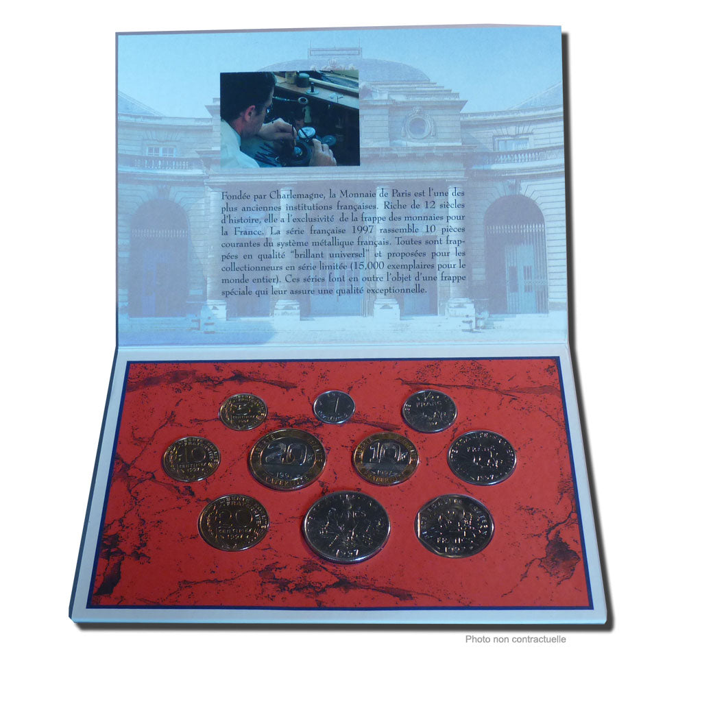 Coin, France, Set, 1997, MS(65-70), Gadoury:page 288