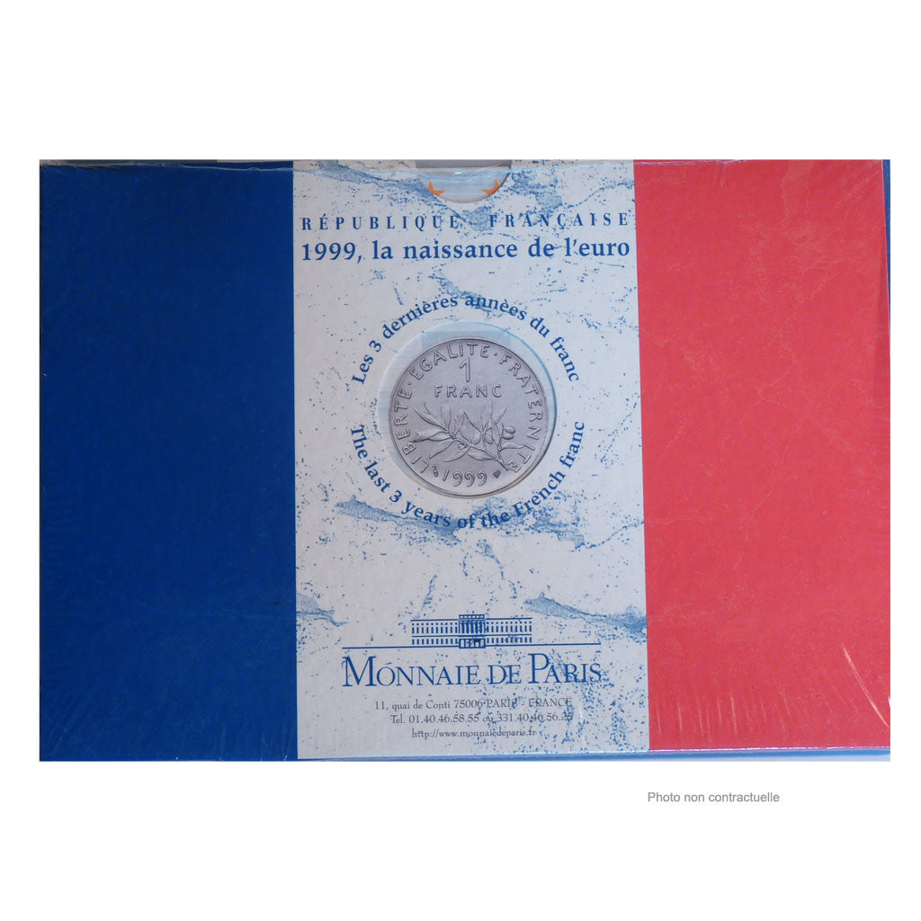 Coin, France, Set, 1999, MS(65-70), Gadoury:page 289