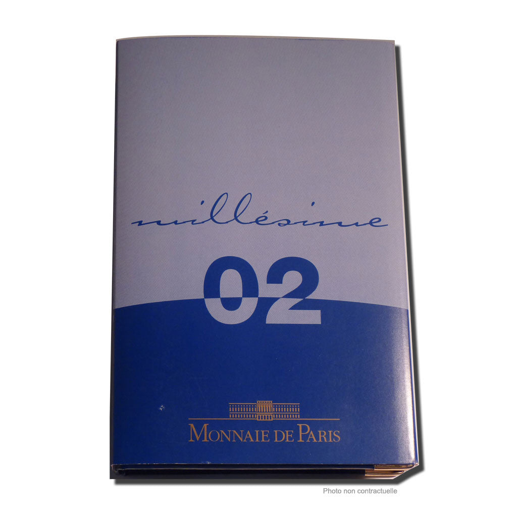 France, Proof Set Euro, 2002, MS(65-70), Gadoury:page 339