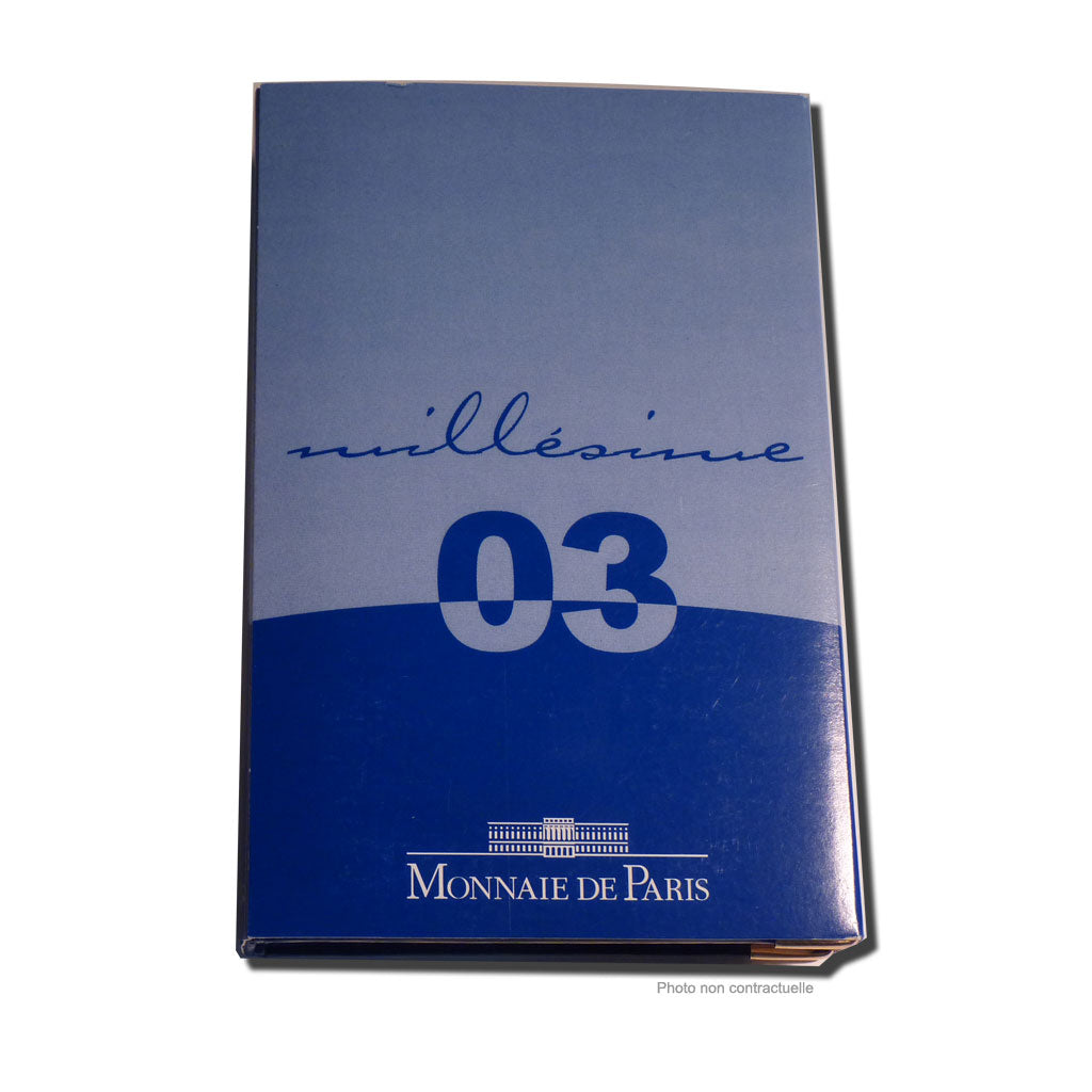 France, Proof Set Euro, 2003, MS(65-70), Gadoury:page 339