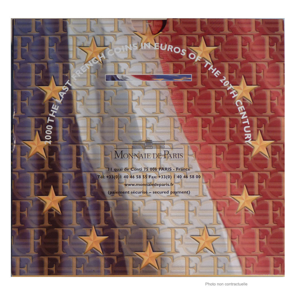 France, Euro-Set, 2000, MS(65-70), Gadoury:page 338