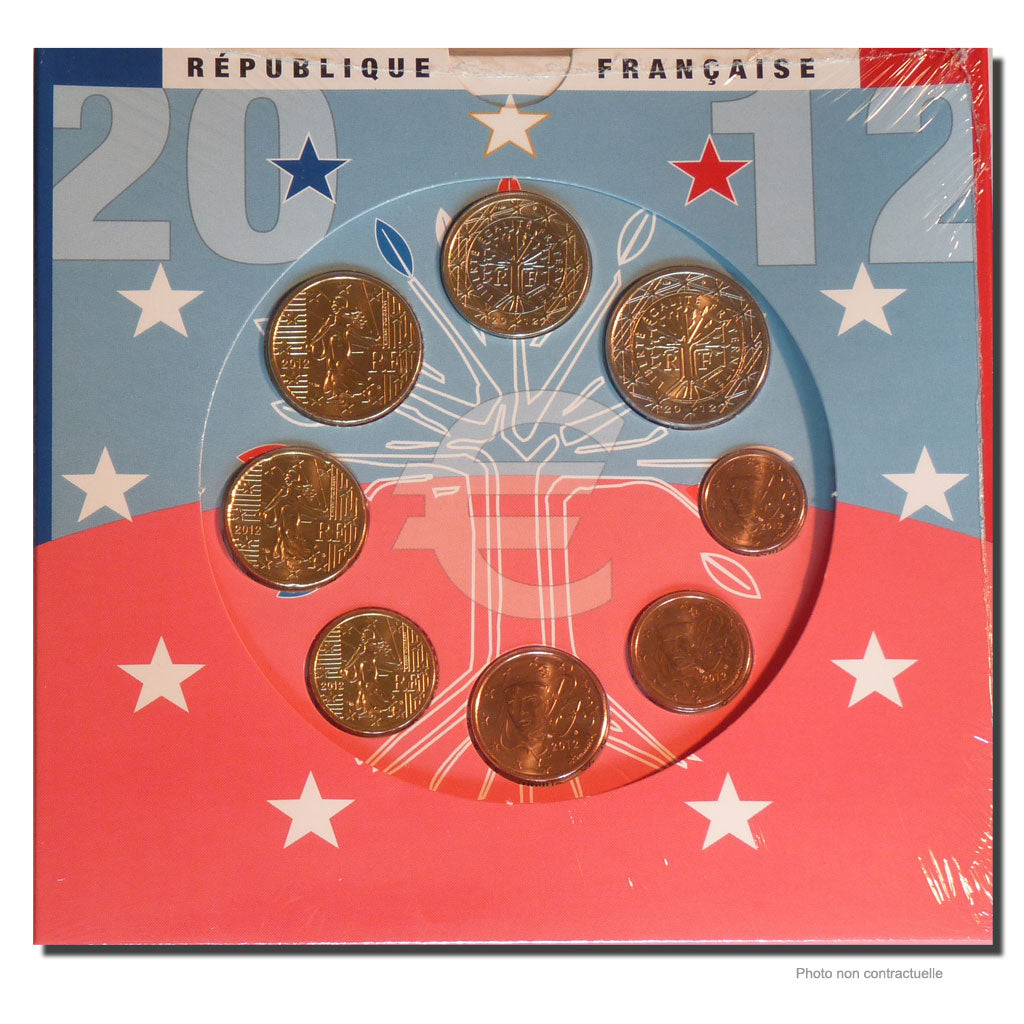 FRANCE, Set Euro, 2012, MS(65-70), Gadoury #page 338