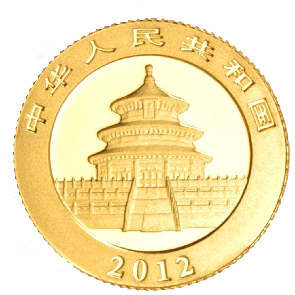 Cina, 50 Yuan, 2012, FDC, Oro