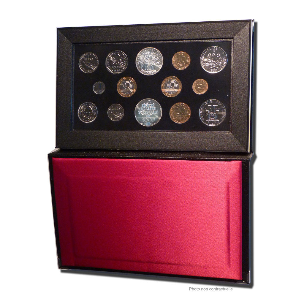 Coin, France, Set, 1989, MS(65-70), (No Composition), Gadoury:page 287