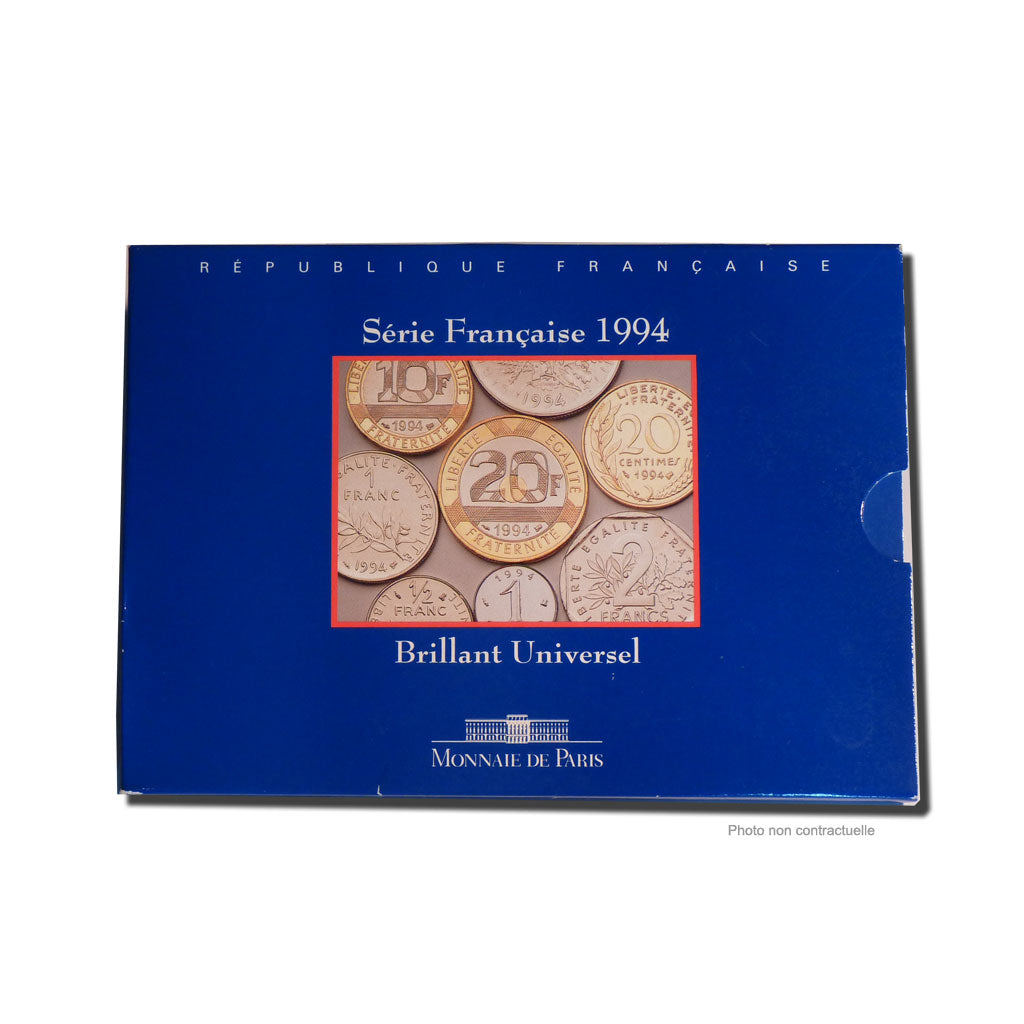 Coin, France, Set, 1994, Paris, MS(65-70), Gadoury:page 288