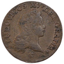 FRANCE, Demi sol au buste enfantin, 1/2 Sol, 1720, Reims, KM #451.8, VF(30-35),.