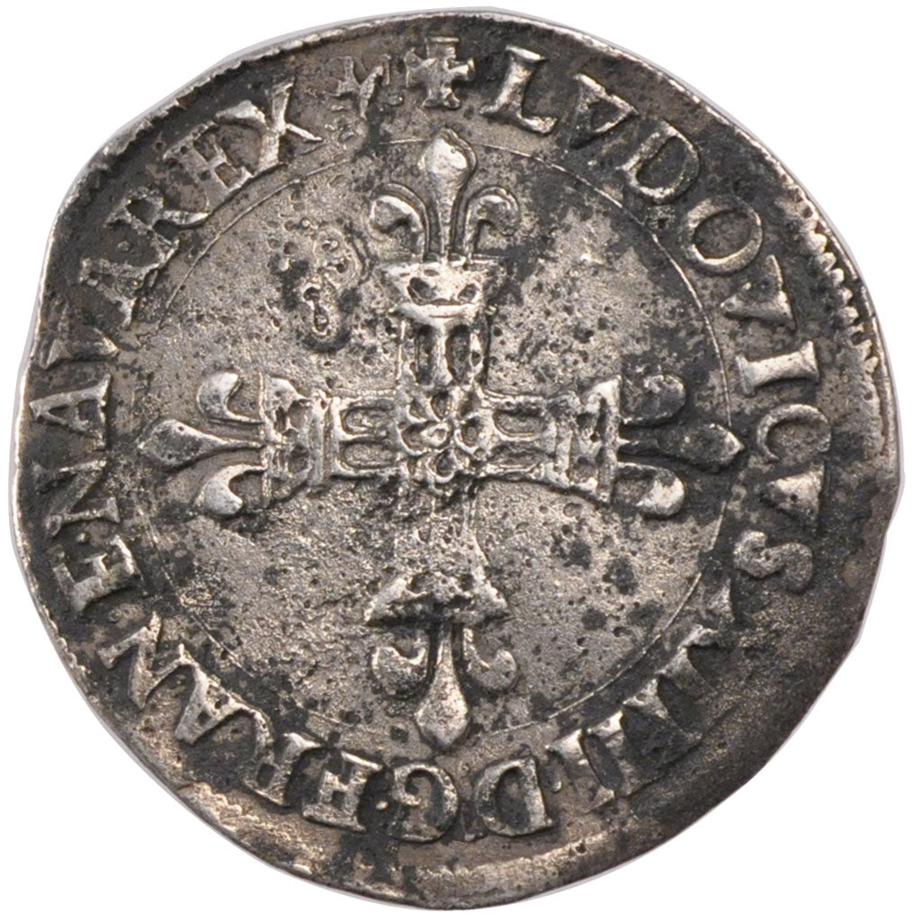 FRANCE, 1/4 Ecu, 1644, Saint André Villeneuve Les Avignon, EF(40-45), Silver, G.