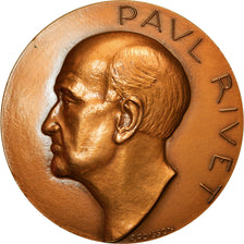France, Medal, Medicine, Paul Rivet, 1978, Poisson, MS(63), Bronze