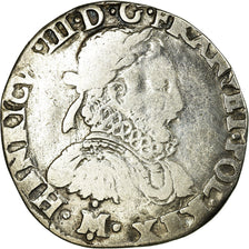 Coin, France, Teston, 1576, VF(20-25), Silver, Duplessy:1126