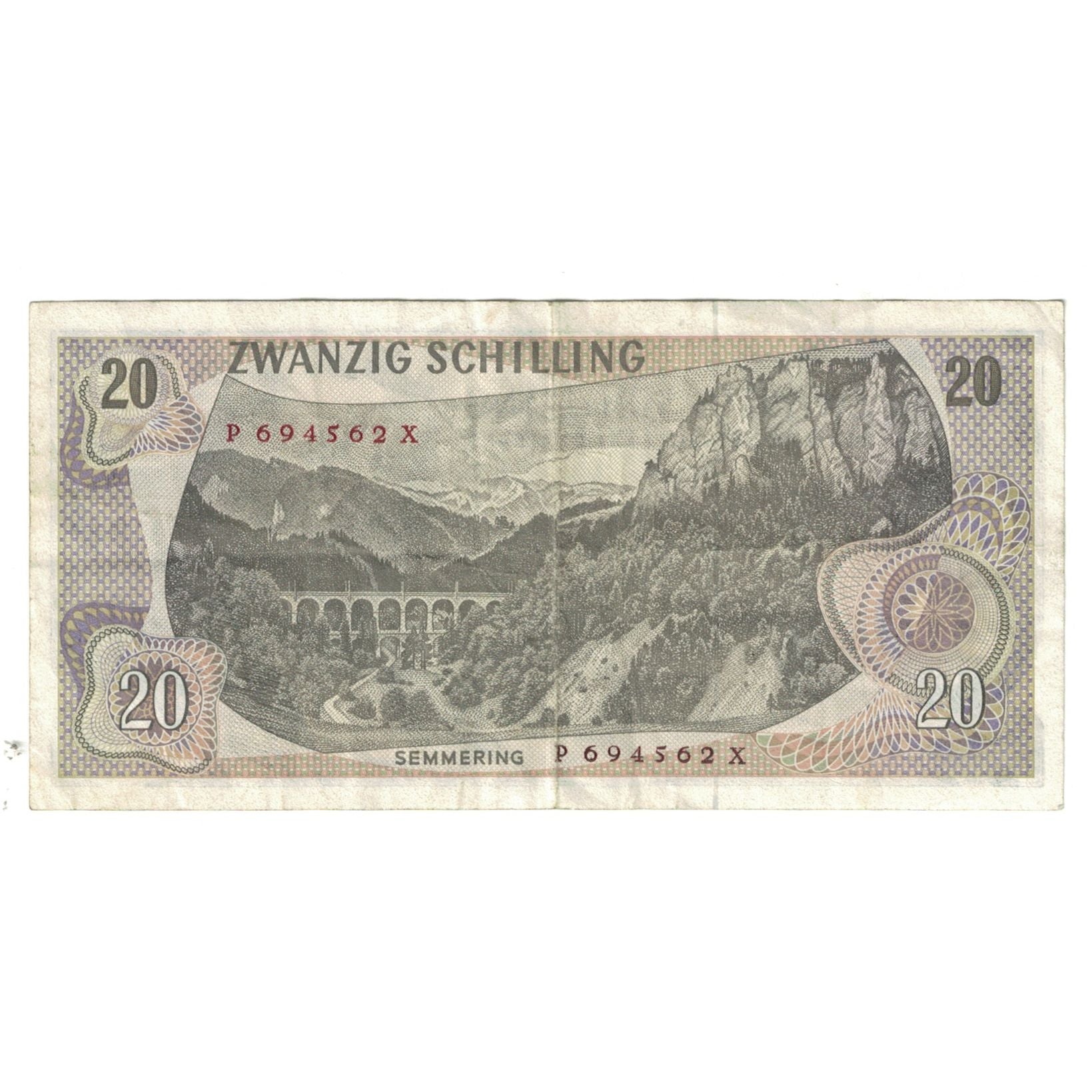 Banconote, Austria, 20 Schilling, 1966-1970, 1967-07-02, KM:142a, MB