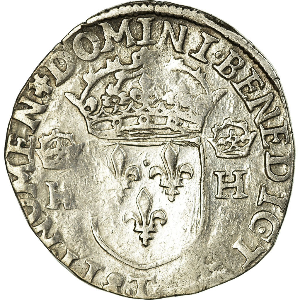 Moneta, Francia, Teston, 1575, Nantes, MB, Argento, Duplessy:1126A