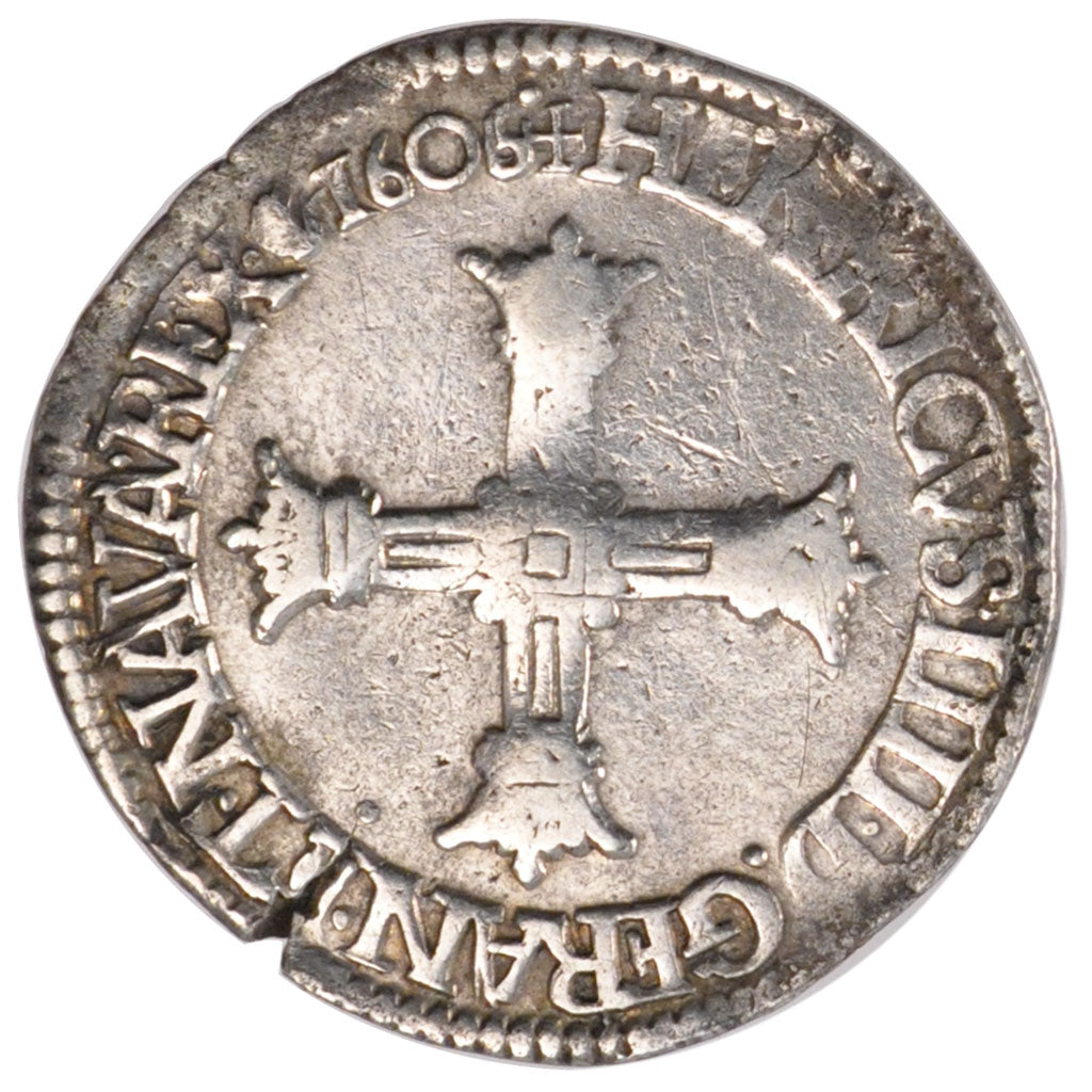 Henri IV, 1/4 Ecu 5ème type