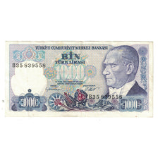 Banknote, Turkey, 1000 Lira, 1970, KM:191, EF(40-45)