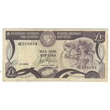 Banknote, Cyprus, 1 Pound, 1989, 1989-11-01, KM:53e, VF(20-25)