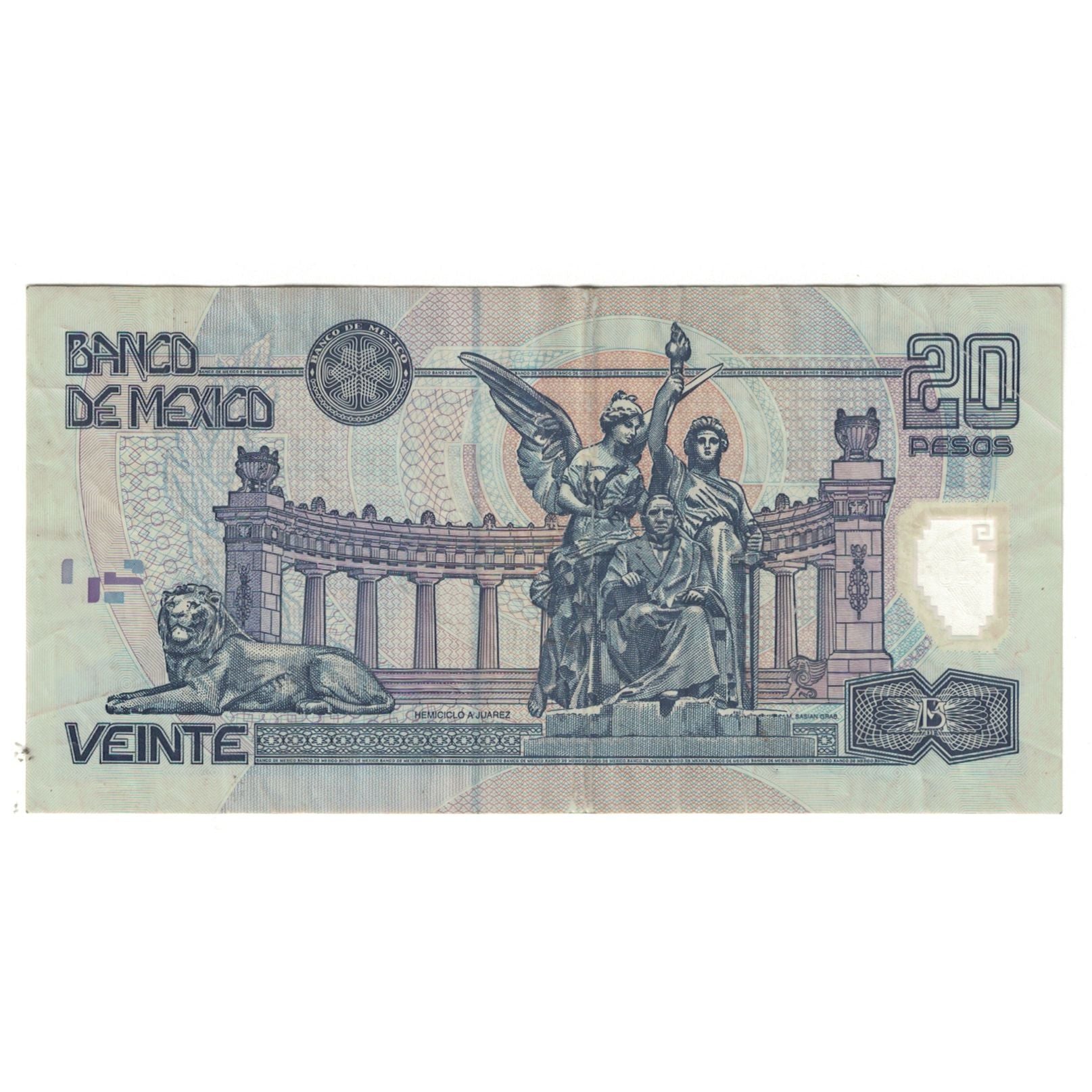 Banknote, Mexico, 20 Pesos, 2005, 2005-11-09, KM:116d, VF(20-25)