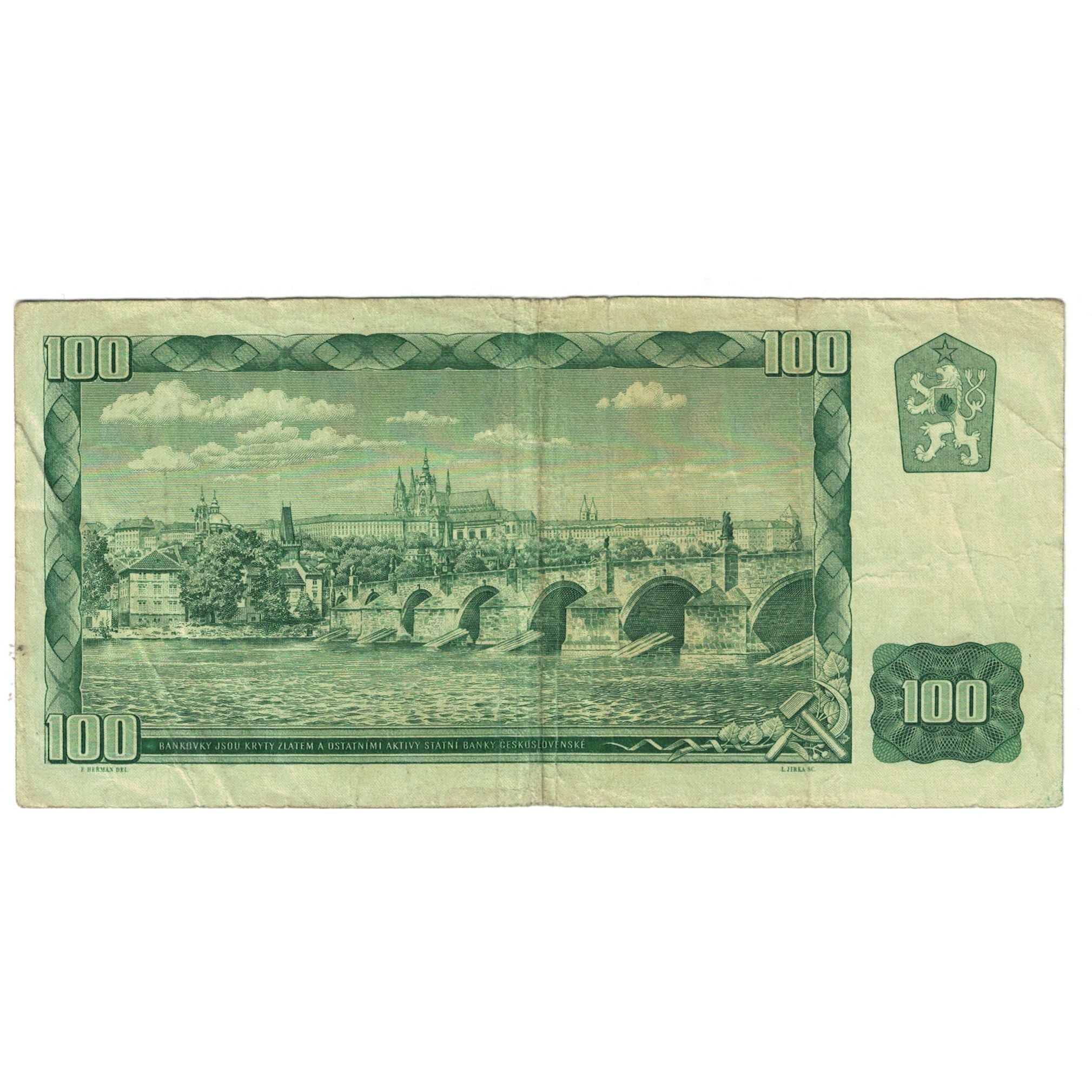 Banknote, Czechoslovakia, 100 Korun, 1961, KM:91b, VF(20-25)