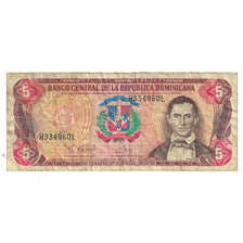 Banknote, Dominican Republic, 5 Pesos Oro, 1997, KM:118b, VF(20-25)
