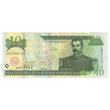 Billete, 10 Pesos Oro, 2000, República Dominicana, KM:168a, MBC