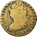 Moneda, Francia, 2 sols françois, 2 Sols, 1792, Orléans, BC, Bronce