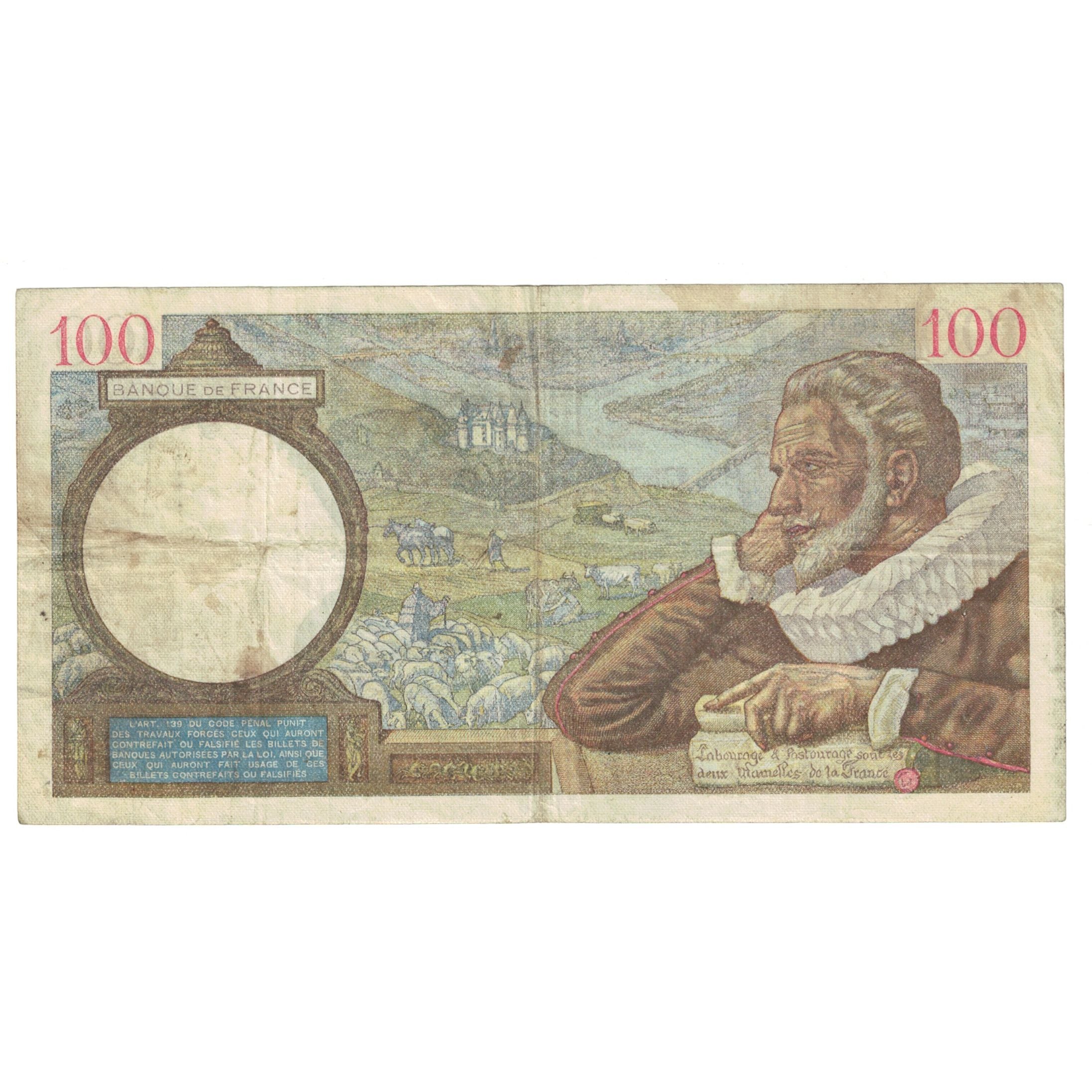 Frankreich, 100 Francs, Sully, 1939, L.2042, S, Fayette:26.09, KM:94