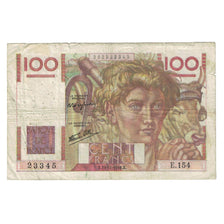 França, 100 Francs, Jeune Paysan, 1946, E.154, VF(20-25), Fayette:28.11
