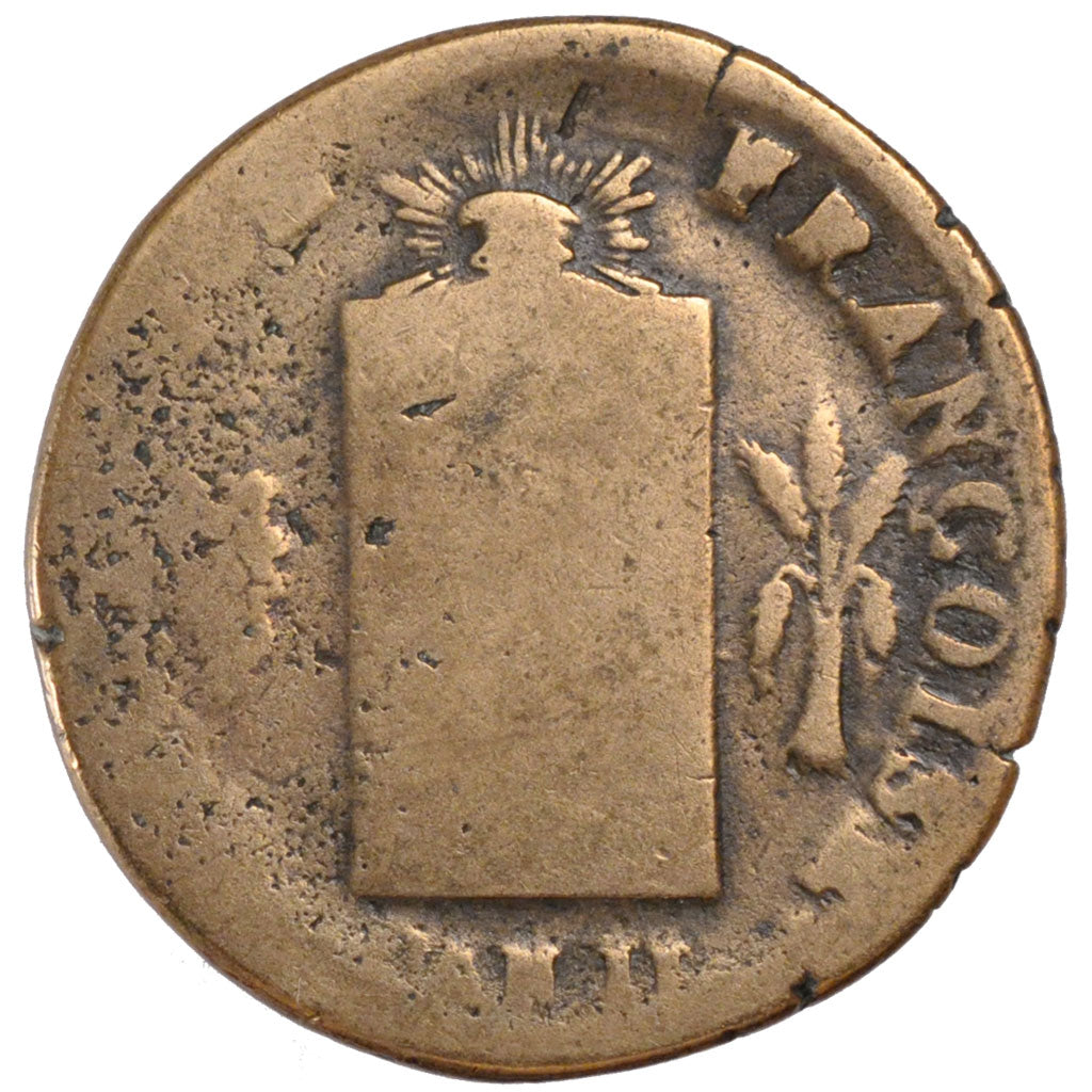 FRANCE, 2 sols aux balances daté, 2 Sols, 1793, Pau, KM #621.14, VG(8-10), B...