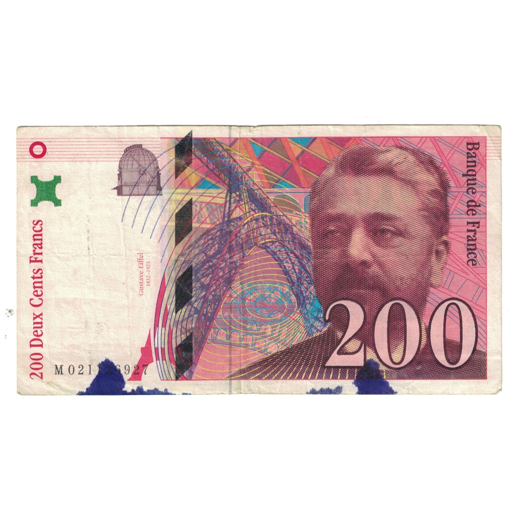 Francia, 200 Francs, Eiffel, 1996, M021126927, BC, Fayette:F75.03, KM:159a