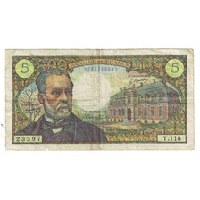 France, 5 Francs, Pasteur, 1970, Y.118, F(12-15), Fayette:61.12, KM:146b