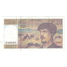 Frankreich, 20 Francs, Debussy, 1995, A.47, VZ, Fayette:F66TER.01.147, KM:151h