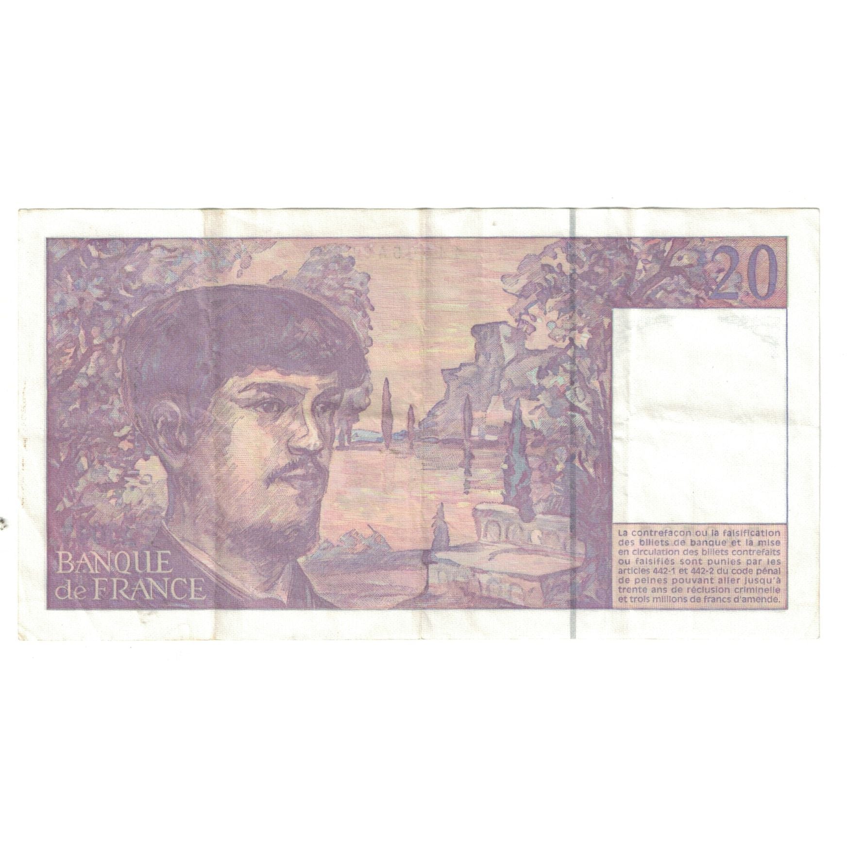 Frankreich, 20 Francs, Debussy, 1995, A.47, VZ, Fayette:F66TER.01.147, KM:151h